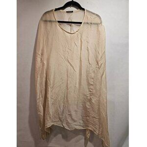 Zaga Asymmetrical Hem Tunic Top Pink Women's One Size